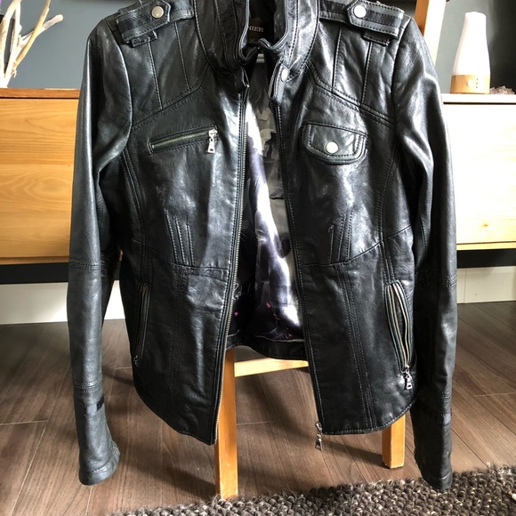Danier Black Leather Jacket - Picture 2 of 4